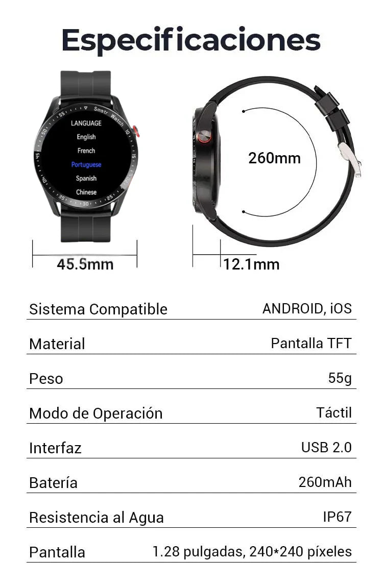 SMARTWATCH HW8 + Auriculares + Regalo + Envío Grátis