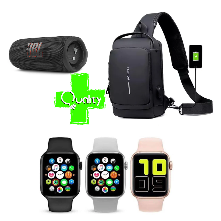 Super Combo Bolso Antirrobo con sistema de clave + JBL charge 5 + Obsequio De Reloj inteligente T500🎁