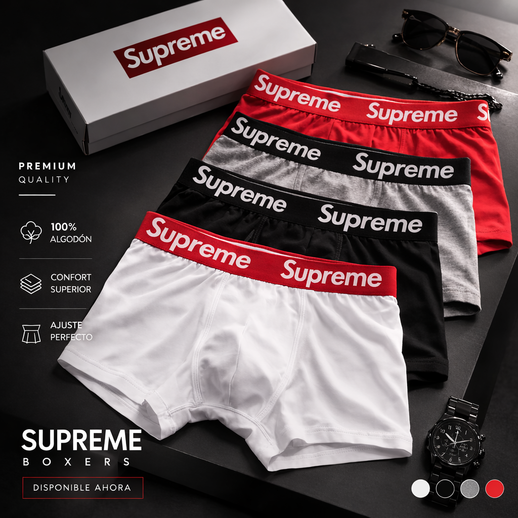 OFERTA BÓXER SUPREMO X12 - COMPRE 6 Y LLÉVESE 12 + 12 Calcetines+ Envío gratis + REGALO