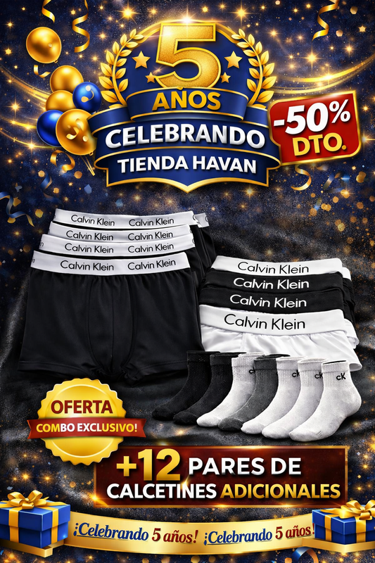 🔥OFERTA BÓXER Calvin Klain X12 Para Niños - COMPRE 6 Y LLÉVESE 12 + 12 Calcetines