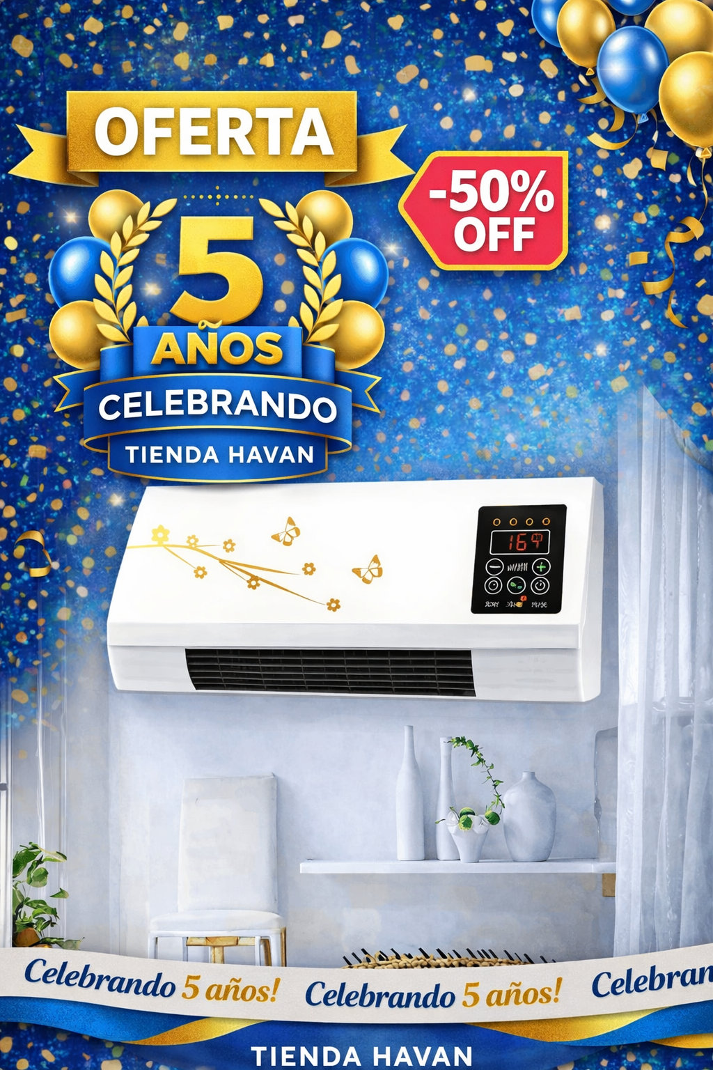 DualTemp - Aire Acondicionado Portátil Frío/Calor, Potente y Económico