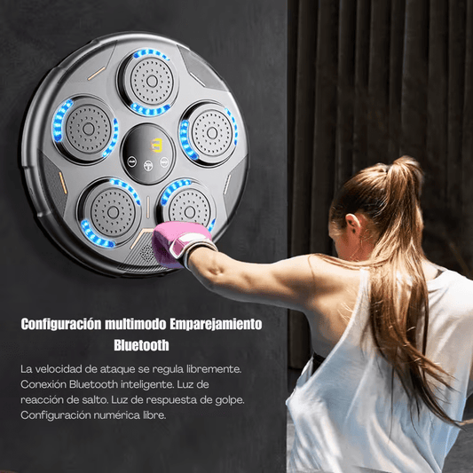 Máquina de boxeo 5 golpes musical con guantes de boxeo - ProBox® 3.0