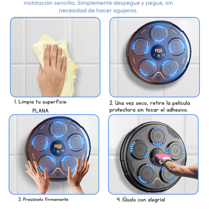 Máquina de boxeo 5 golpes musical con guantes de boxeo - ProBox® 3.0