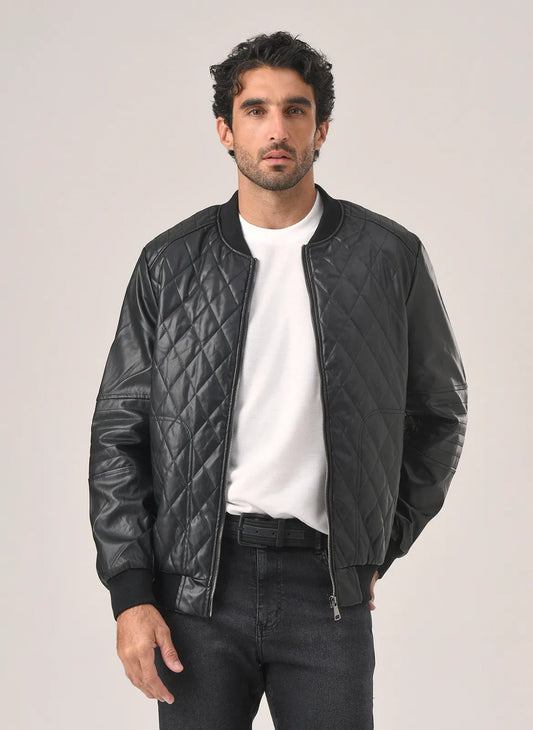 Chaqueta de Cuero Premium con forro térmico + envio grátis