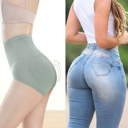 💃Bragas elásticas de cintura alta sin costuras - COMPRE 1 Y LLÉVESE 3🎁