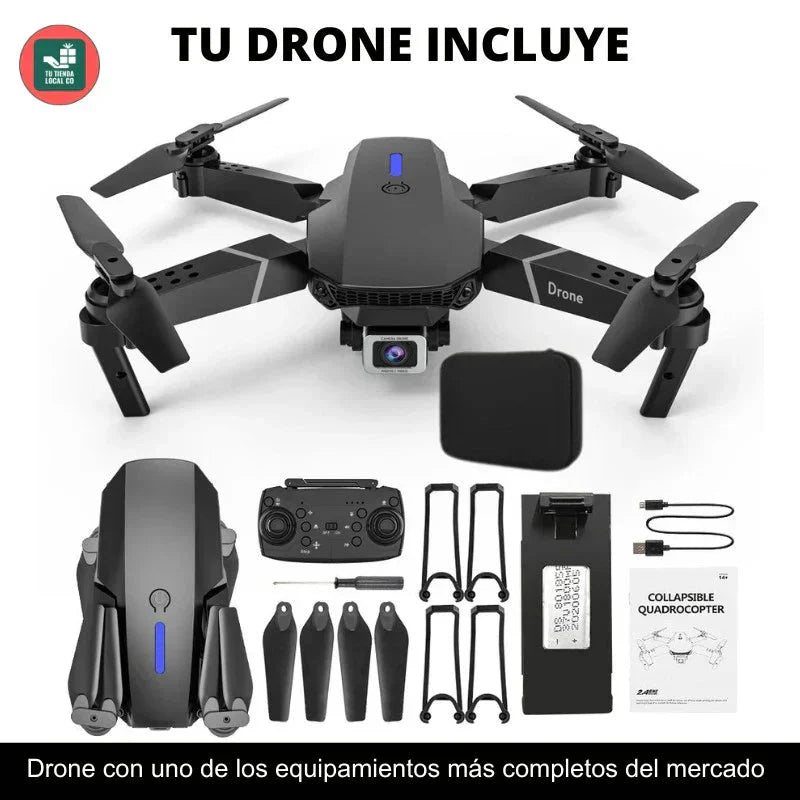 NUEVO DRONE E88 PRO 4K - CON INTELIGENCIA ARTIFICIAL + Envío Grátis