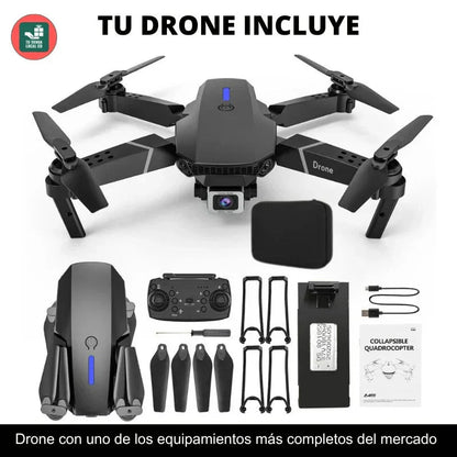 NUEVO DRONE E88 PRO 4K - CON INTELIGENCIA ARTIFICIAL + Envío Grátis