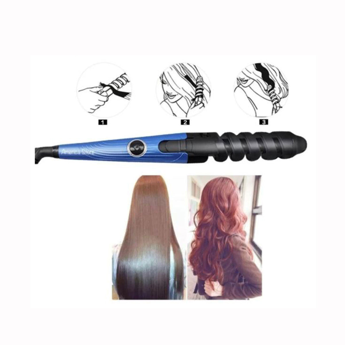 Super Combo 3X1 Plancha Digital + Rizador + Peine + Envío Grátis